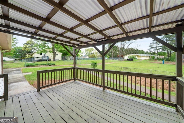 3951 Covered Bridge Rd SW, Smyrna, GA 30082 - view of wooden deck
