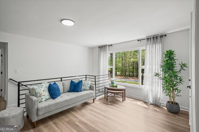 3951 Covered Bridge Rd SW, Smyrna, GA 30082 - living room with wood finished floors and baseboards