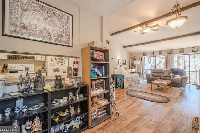 200 Villa Rd Unit 103, Jasper, GA 30143 - living area with a ceiling fan and wood finished floors