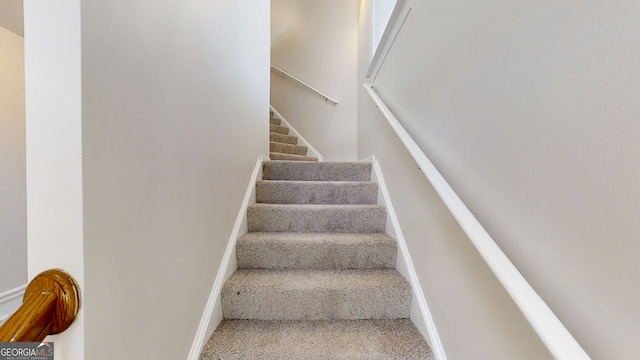 view of staircase