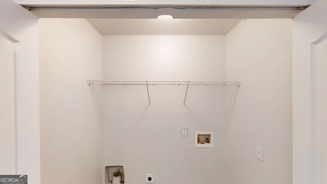 laundry room featuring electric dryer hookup, laundry area, and washer hookup