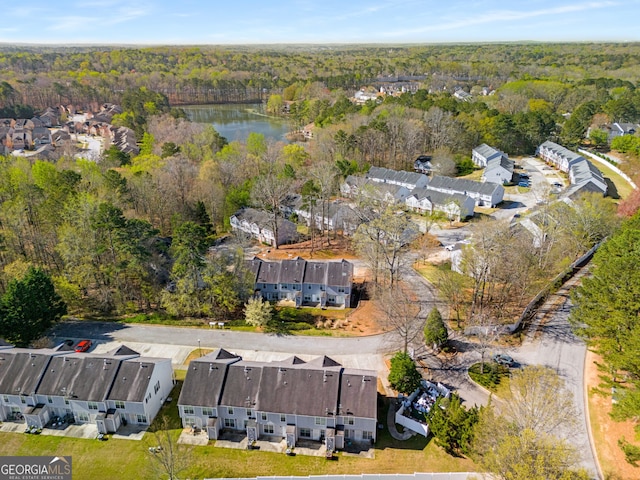 4917 Walden Lake Sq, Decatur, GA 30035 - view of property location with a heavily wooded area and a nearby body of water