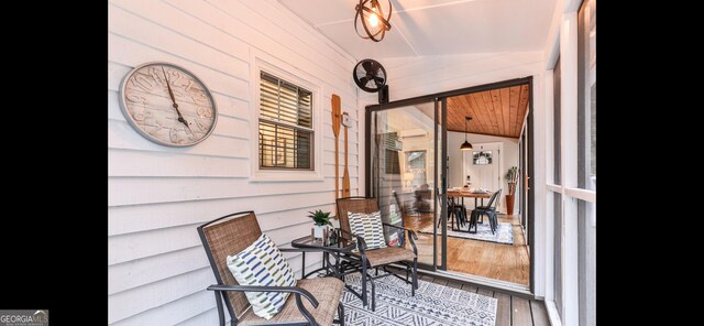 exterior space featuring covered porch