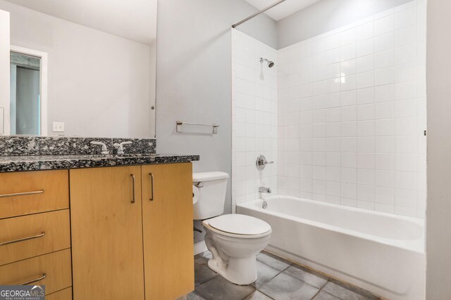 943 Peachtree St NE Unit 1003, Atlanta, GA 30309 - full bathroom featuring vanity, shower / tub combination, and tile patterned floors