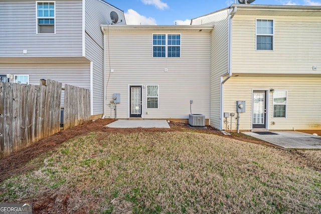 258 Venture Path, Hiram, GA 30141 - back of property featuring a patio and central AC