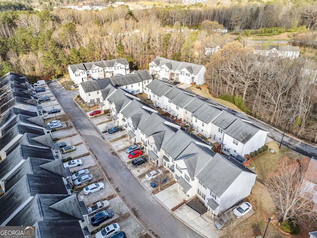 258 Venture Path, Hiram, GA 30141 - aerial view of residential area with a heavily wooded area