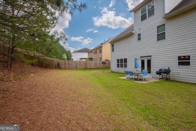 3450 Long Lake Dr, Douglasville, GA 30135 - view of yard featuring a patio and fence