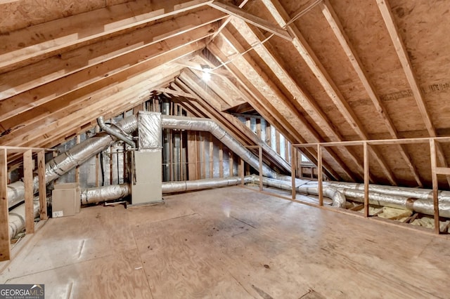 view of attic