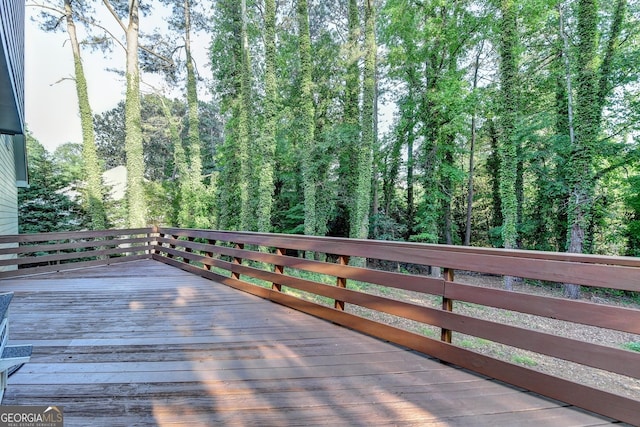 view of wooden terrace