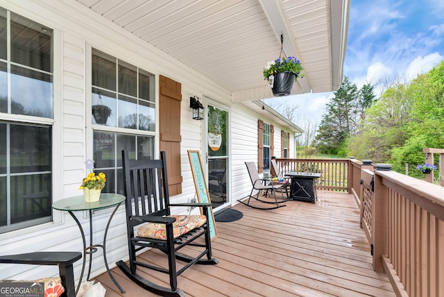 181 King St, Clermont, GA 30527 - deck featuring covered porch