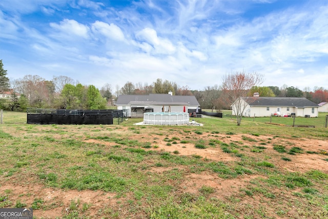 181 King St, Clermont, GA 30527 - view of yard featuring an outdoor pool