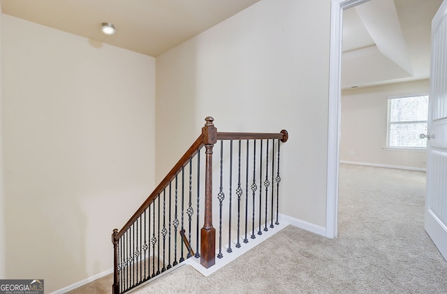 2205 Capella Cir SW, South Fulton, GA 30331 - stairway featuring carpet and baseboards