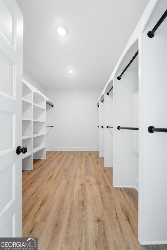 284 Community House Rd, Barnesville, GA 30204 - walk in closet featuring light wood-style flooring