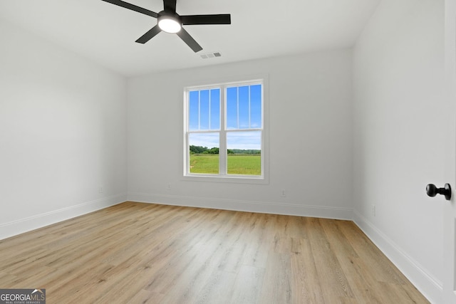 284 Community House Rd, Barnesville, GA 30204 - spare room with light wood finished floors and ceiling fan