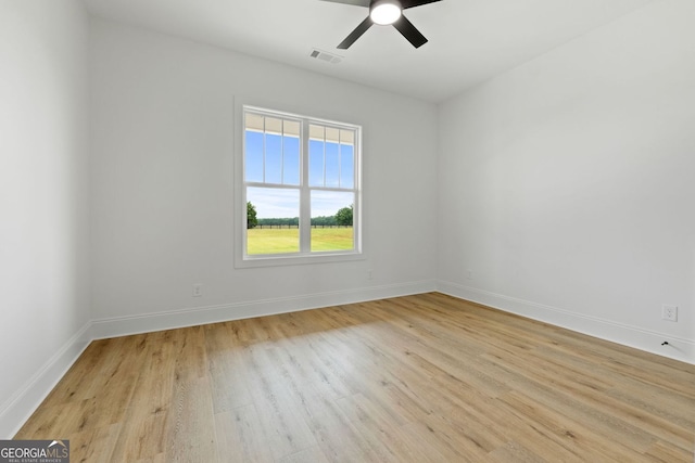 284 Community House Rd, Barnesville, GA 30204 - unfurnished room featuring light wood finished floors and ceiling fan