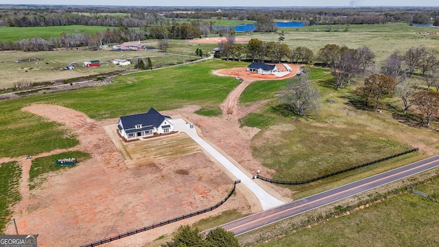 284 Community House Rd, Barnesville, GA 30204 - overview of rural landscape with a nearby body of water