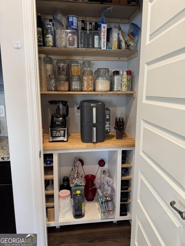 view of pantry