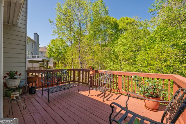 view of wooden terrace