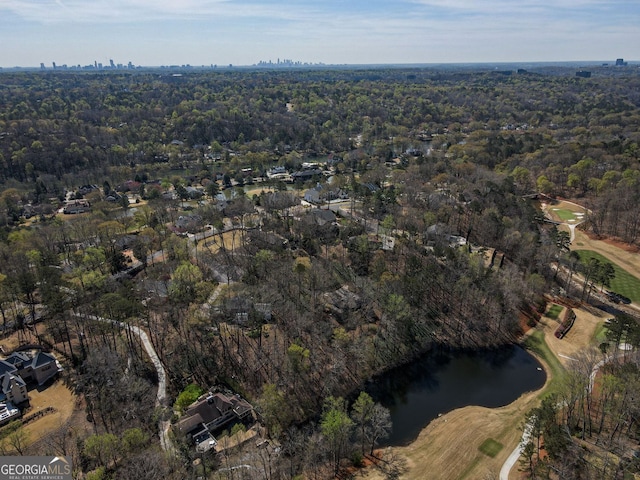 812 Burning Tree Ct SE, Marietta, GA 30067 - aerial view of property's location featuring a nearby body of water, a forest, and a golf club