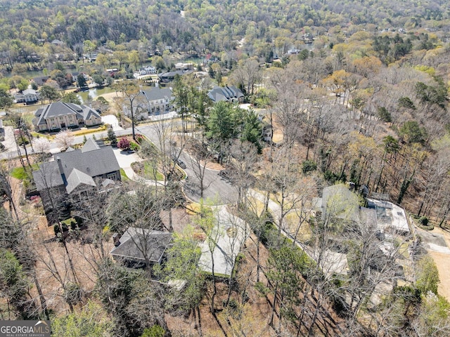 812 Burning Tree Ct SE, Marietta, GA 30067 - aerial view of residential area featuring a heavily wooded area