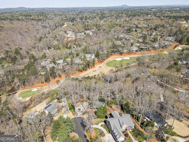 812 Burning Tree Ct SE, Marietta, GA 30067 - aerial view of property and surrounding area with a golf course and nearby suburban area
