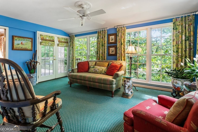 812 Burning Tree Ct SE, Marietta, GA 30067 - sunroom / solarium with french doors and carpet