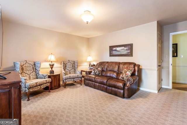 812 Burning Tree Ct SE, Marietta, GA 30067 - carpeted living area featuring baseboards