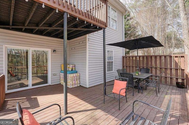 802 Eagle Glen Xing, Woodstock, GA 30189 - deck with outdoor dining space