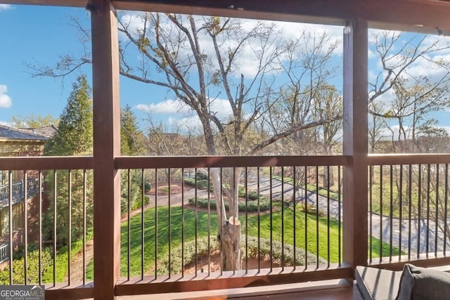 view of balcony