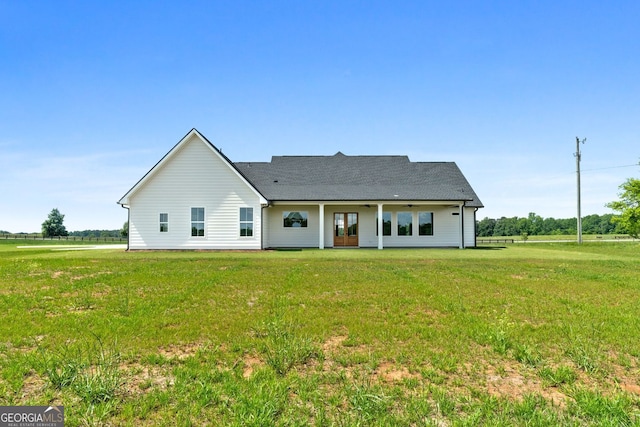 264 Community House Rd, Barnesville, GA 30204 - view of front of property featuring french doors and a front yard