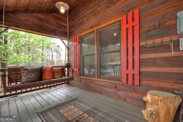 1301 Newport Dr, Ellijay, GA 30540 - view of wooden terrace