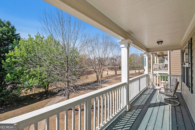 307 Montgomery Way, Woodstock, GA 30188 - view of wooden terrace