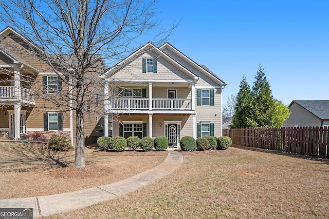 307 Montgomery Way, Woodstock, GA 30188 - view of front of home featuring a balcony