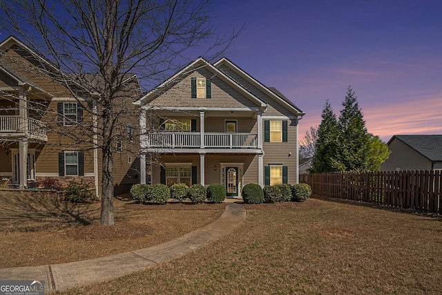 307 Montgomery Way, Woodstock, GA 30188 - view of front of house featuring a balcony