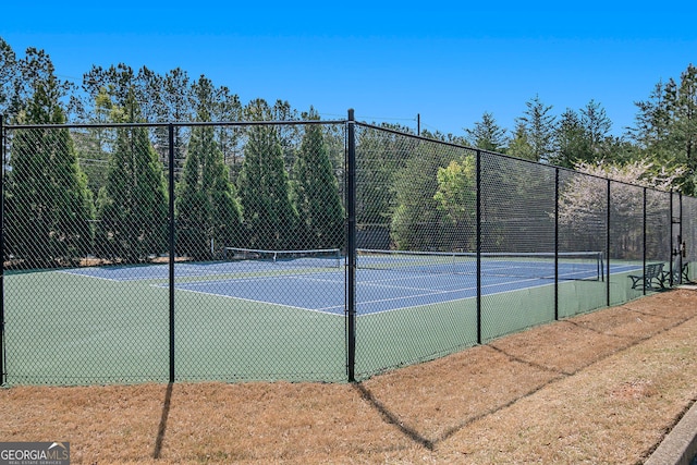 307 Montgomery Way, Woodstock, GA 30188 - view of tennis court with fence