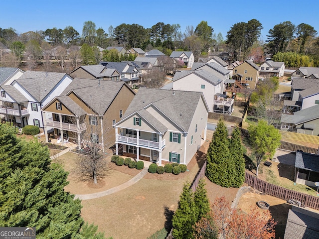 307 Montgomery Way, Woodstock, GA 30188 - aerial perspective of suburban area