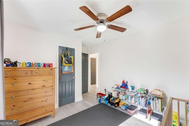 2374 Buchanan Hwy, Dallas, GA 30157 - playroom with a ceiling fan and light wood-type flooring