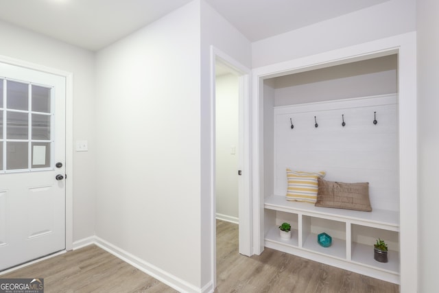 1749 Lauranceae Way, Riverdale, GA 30296 - mudroom featuring baseboards and light wood-style flooring