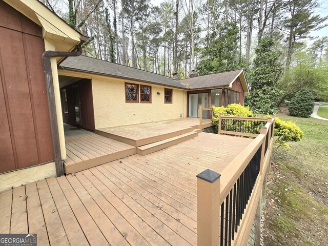 view of wooden terrace