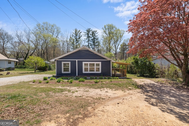 view of front of property