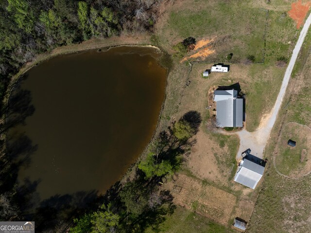 1725 Watermelon Rd, Tennille, GA 31089 - bird's eye view featuring a water view