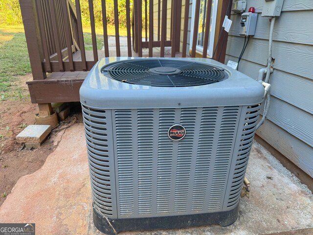 710 Bluebird Dr SE, Conyers, GA 30094 - exterior details with central air condition unit