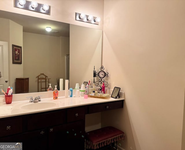 bathroom featuring vanity