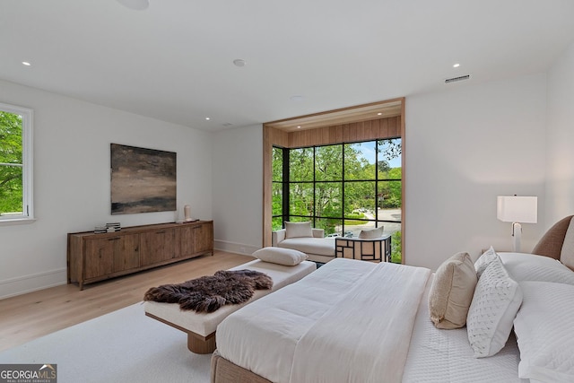 96 The Prado NE, Atlanta, GA 30309 - bedroom with wood finished floors and recessed lighting