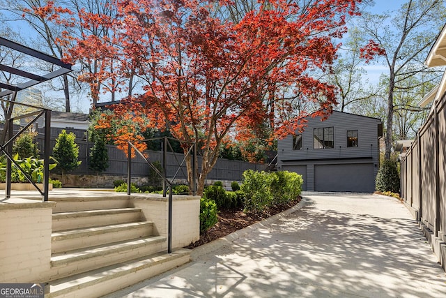 view of front of property with fence