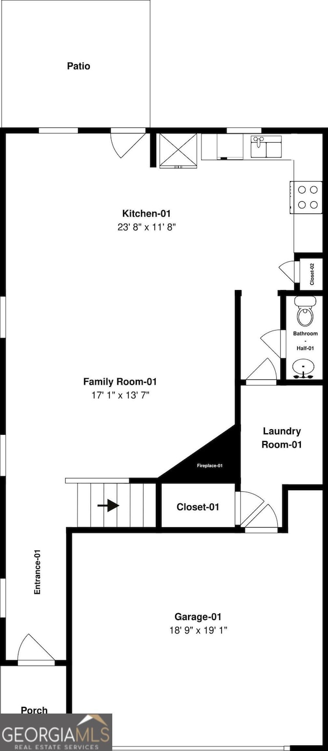 6399 Woodwell Dr, Union City, GA 30291 - view of property floor plan