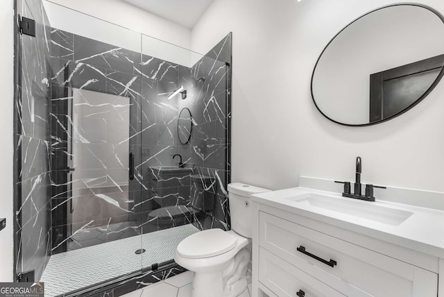 1569 Montreat Ave SW, Atlanta, GA 30311 - bathroom with a marble finish shower, toilet, and vanity