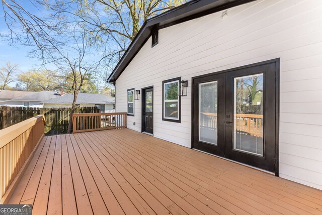 1569 Montreat Ave SW, Atlanta, GA 30311 - wooden deck with french doors
