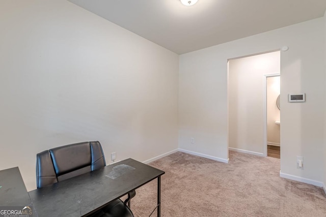 9061 Jim Purcell Dr, Covington, GA 30014 - home office with baseboards and carpet flooring