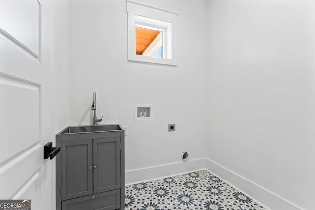 387 S Howard St SE, Atlanta, GA 30317 - laundry area with cabinet space, electric dryer hookup, and washer hookup